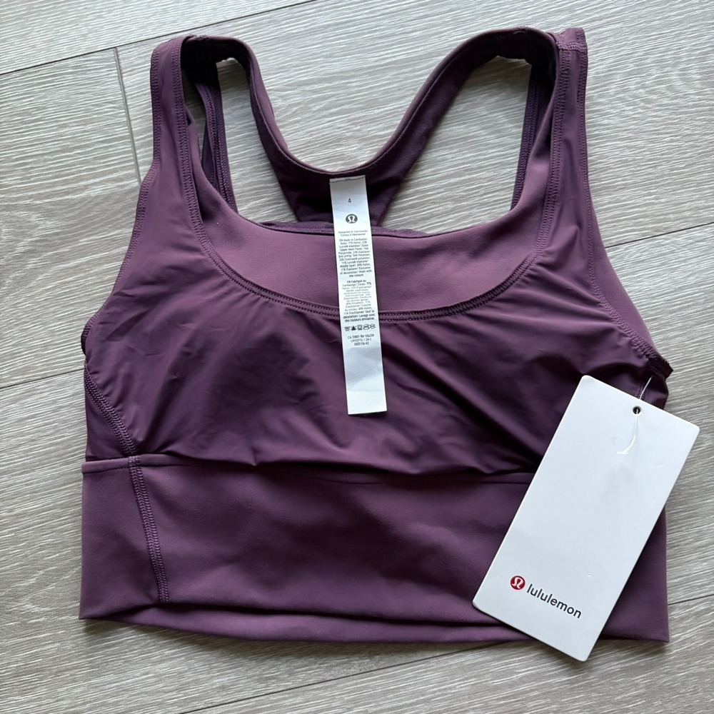 Lululemon Wunder Train‎ Mesh Racerback Sports Br in Grape Thistle Size 4